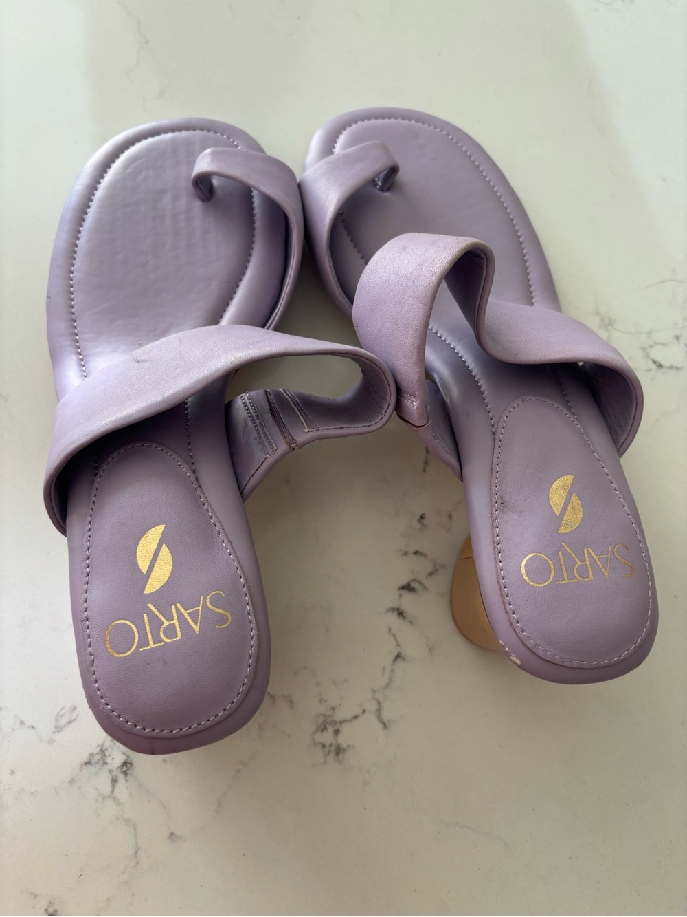 New Sarto by Franco Sarto Lilac Twist Strap Sandals